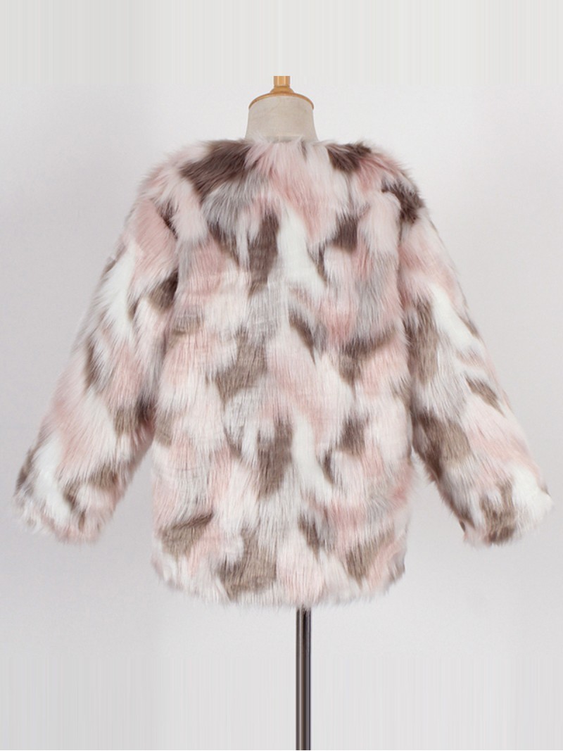 Faux Fox Fur Jacket Autumn Winter Female Short Tops