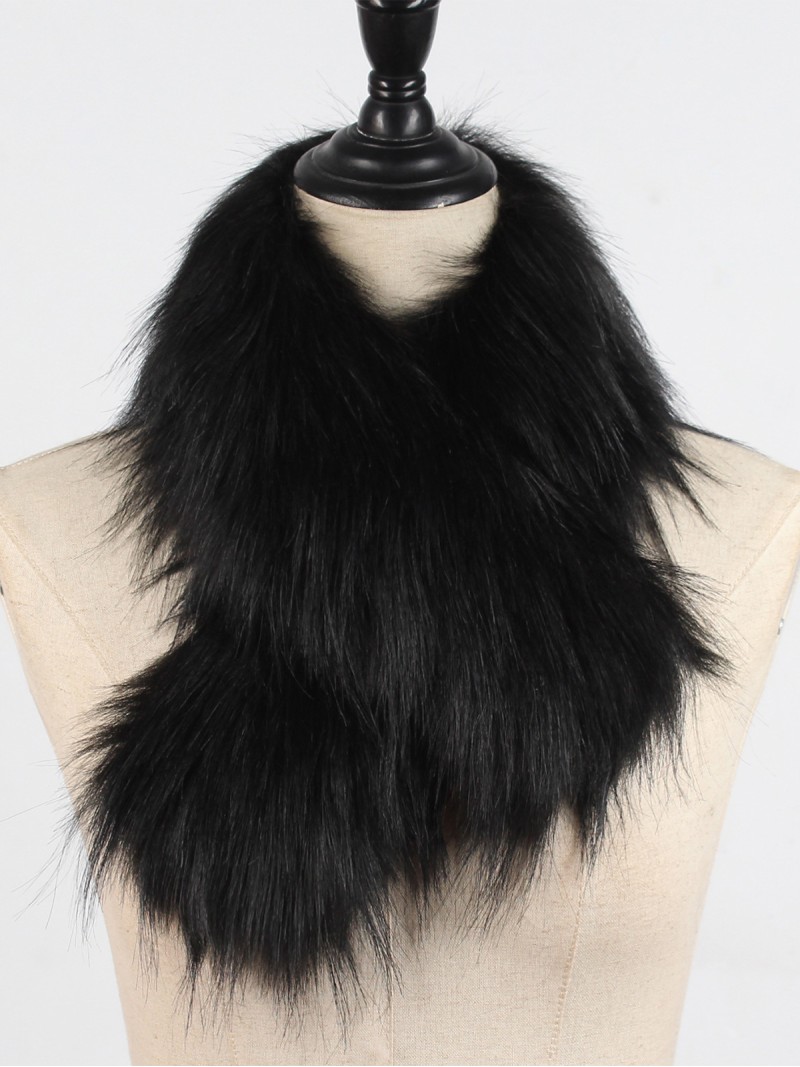 Faux Fur Scarf Autumn Winter Warm Shawl Warp Women Casual Hat Strip