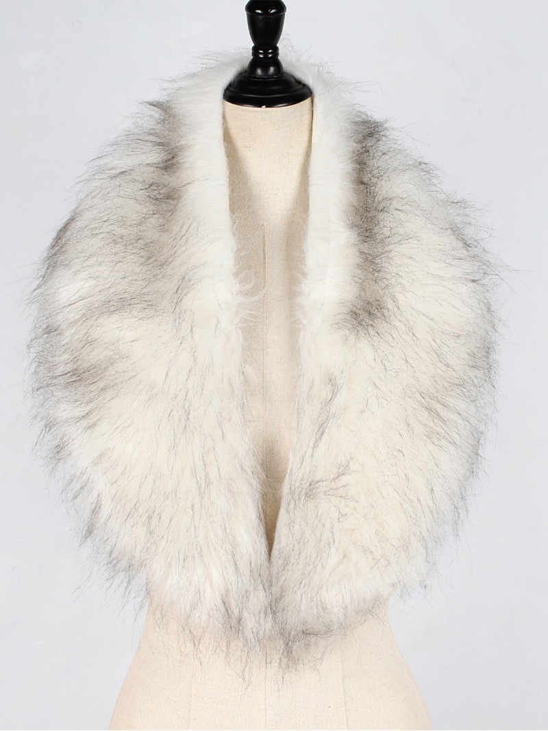 Fashion Faux Fur Collar Shawl Warmer Neck Scarf Winter Women Accessories