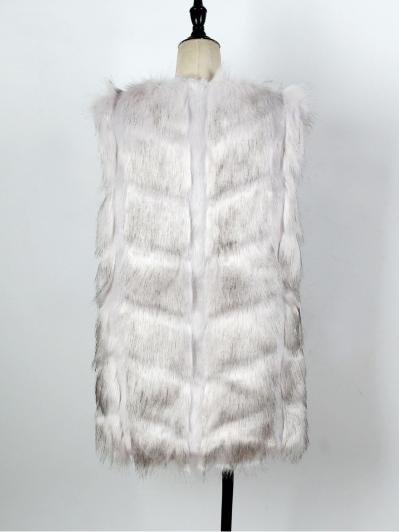 Women Faux Fur Vest European and American Fashion Plush Undershirt